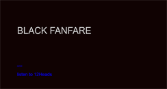 Desktop Screenshot of blackfanfare.com