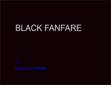 Tablet Screenshot of blackfanfare.com